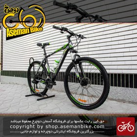 تصویر دوچرخه کوهستان برند کراس مدل جنیوس سایز 27.5 رنگ مشکی و سبز با سیستم دنده 21 سرعته MTB Bicycle Cross Genius Size 27.5 21 Speed Black & Green 