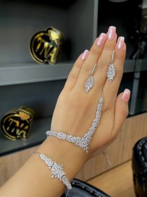 تصویر سرویس نقره جواهری کد149 