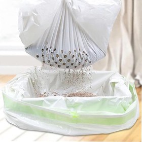 تصویر لاینر کیسه الک خاک گربه بسته 7 عددی Cat Litter Sifting Liner Bags 7 pcs