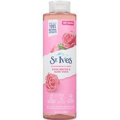 تصویر شامپو بدن گل رز و عصاره آلوئه ورا حجم 650 میل سینت ایوز St Ives Rose Water And Aloe Vera Body Wash 650 ml