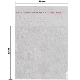 تصویر سلفون چسب دار طرح برف 10×10 