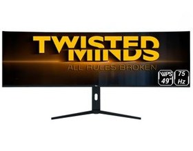 تصویر مانیتور خمیده گیمینگ 49 اینچ تویستد مایندز مدل TM492K75IPS Twisted Minds TM492K75IPS 49-inch 5K 75hz IPS Curved Gaming Monitor