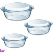 تصویر ظرف پخت پیرکس مدل PX200 مجموعه ۳ عددی 