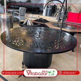 تصویر آتشدان گازی ویژه گرد فلزی 