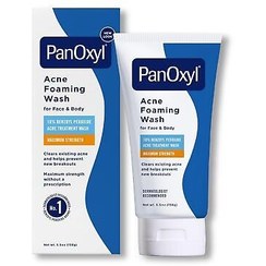 تصویر فوم شوینده ضد جوش پانوکسیل با ۴ درصد بنزوئیل پراکسید 