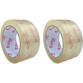 تصویر چسب پهن آویسا پلاس مدل 47 میکرون عرض 5 سانتی متر بسته 2 عددی 