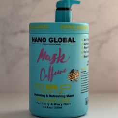 تصویر ماسک تقویتی و نرم کننده ضد ریزش برند نانوگلوبال لاین آبی - فروشگاه فرلیکا 