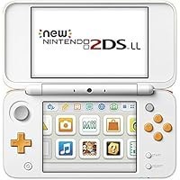 تصویر سیستم کنسول جدید جدید Nintendo 2DS LL منطقه سفید x نارنجی وارد ژاپن NEW New Nintendo 2DS LL Console System White x Orange Region JAPAN import