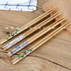 تصویر چاپ استیک جفتی قاشق چینی 