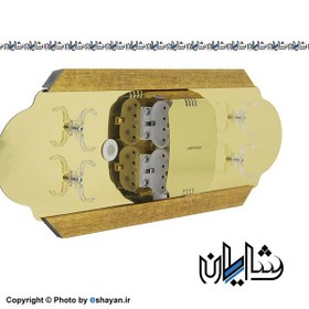 تصویر قاب مهتابی نمانور چهار تایی مدل هالی تک Namanoor 4Lamp LED PLL