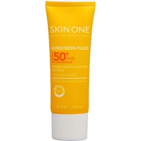 تصویر ضدآفتاب فلوئید اس پی اف ۵۰ اسکین وان Sunscreen Fluid SPF50 For Oily Skin