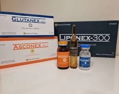 تصویر گلوتاتیون گلوتانکس نکسوس فارمای کره جنوبی (۳عددی) LIPONEX-300 Thioctic Acid Tromethamine LIPONEX-300 Thioctic Acid Tromethamine 476.4mg / 12mL 300mg as Thioctic Acid