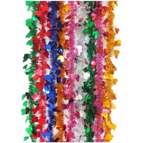 تصویر ریسه نخ زری مدل قلبی 12تایی 