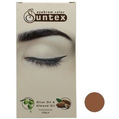 تصویر کیت رنگ ابرو حرفه ای سانتکس بلوند شکلاتی روشن CH7-E8.8 اورجینال ا Eyebrow Color Suntex Eyebrow Color Suntex