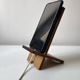 تصویر هولدر موبایل چوبی ژیوار کد ZH-1011 Wooden mobile holder code ZH-1011