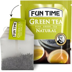 تصویر چای کیسه ای سبز طبیعی 25 عددی 