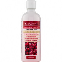 تصویر شامپو انار مناسب موهای معمولی و رنگ شده کریستال Crystal Pomegranate Hair Shampoo