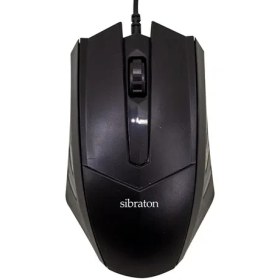 تصویر ماوس سیمی سیبراتون | Mouse SM1140 - مشکی / گارانتی ۱۲ ماهه داده پرداز رایانه متین 