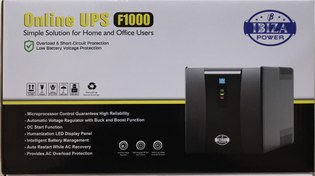 تصویر برق اضطراری 220 ولت اینترنال/ همراه با 2عدد باتری 7 آمپر ups220v 1000int 24vdc UPS220V 1000VA.24VDC internal & 2battery 7Ah/ 12V