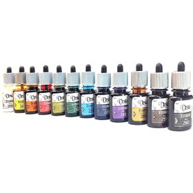 تصویر ست 12 رنگ اکولین وستا حجم ۴۰ میلی لیتر 