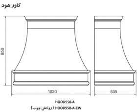 تصویر کاور هود کد HOOD950-A 