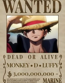 تصویر متال پوستر انیمه One Piece طرح شخصیت Luffy کد N212 