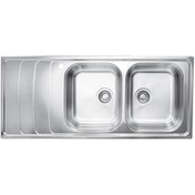 تصویر سینک ظرفشویی توکار اخوان مدل 384S دو لگن 