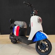 تصویر موتورسیکلت برقی ( اسکوتر برقی ) VLRA K20 رنگ قرمز آبی 