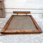 تصویر تخت خواب چوبی دو نفره کد ۶۵ 