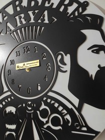 تصویر ساعت دیواری آرایشگاه مردانه طرح ۱ اصل wall clock