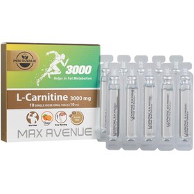 تصویر ال کارنیتین مکس اونیو 3000 میلی گرم Max Avenue L Carnitine Oral Solution 3000 mg