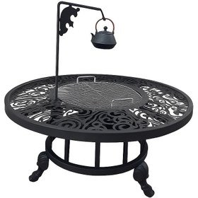 تصویر آتشدان مدل گرد مهر 