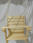 تصویر تاب چوبی کودک مدل دسته دار چوب روسی(خرید مستقیم از تولیدکننده) childrens wooden swing model with russian wooden handle