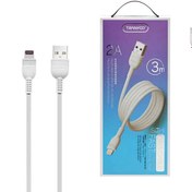 تصویر کابل تبدیل USB به لایتنینگ ترانیو مدل s7-I طول 3 متر ا Tranyoo S7-I USB To Lightning Cable 3M 2A Tranyoo S7-I USB To Lightning Cable 3M 2A