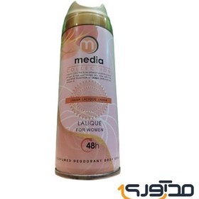 تصویر اسپری بدن زنانه لالیک لامور مدیا (media) -حجم 200 میل Media Body Spray laliqe For Women 200ml