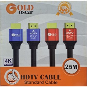 تصویر کابل HDMI 4K گلد اسکار GoldOscar طول 25 متر Oscar Hdmi 4k Cable 25m