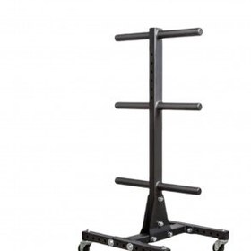 تصویر رک صفحه هالتر مدل چرخ دار Barbell plate rack with wheels