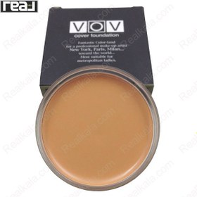 تصویر کرم پودر کاسه ای وو اصل شماره 33 VOV Cover Foundation Dark Brown 