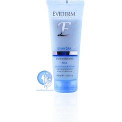 تصویر شامپو بدن پوست خشک اویدرم Eviderm مدل EviHydra اوی هیدرا 200ml 