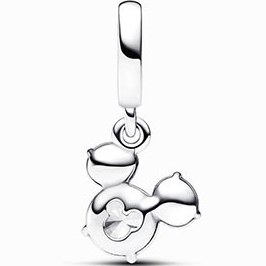 تصویر چارم آویز نگین‌دار میکی موس دیزنی پاندورا Pandora Disney Mickey Mouse Sparkling Head Silhouette Dangle Charm