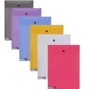 تصویر پوشه دکمه دار پاپکو کد 117 سایز A4 رنگ جور 