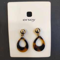 تصویر گوشواره اورسای کلاسیک استیل Orsay earring