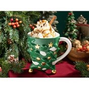 تصویر ماگ قوطی درخت کاج؟ رنگ آمیزی؟ 300 میلی لیتر VERDE INCHIS English Home 