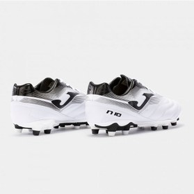 تصویر کفش فوتبال مردانه شماره 10 مدل 2202 سفید با زیره سخت برند joma Numero-10 2202 White Firm Ground White Men's Cleats N10W2202FG