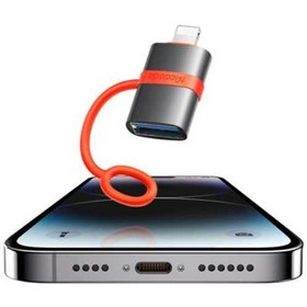 تصویر تبدیل OTG یو اس بی USB-A به لایتنینگ مک دودو مدل MCDODO OT-2600 