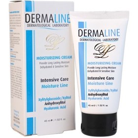 تصویر کرم مرطوب کننده درمالاین 45 میلی لیتری Dermaline Moisturizing Cream 45 ml