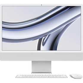 تصویر آی مک 24 اینچ M3 صورتی MQRJ3 سال 2023 iMac 24 inch M3 Silver MQRJ3 10-Core GPU 256GB 2023