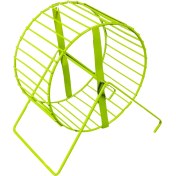 تصویر چرخ و فلک همستر فلزی پایه دار 