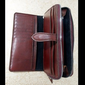 تصویر کیف دور زیپ چرم 