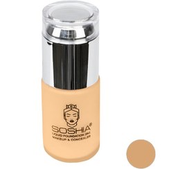 تصویر کرم پودر مایع سوشیا مدل 521 (بژ آفتابی) Soshia liquid foundation